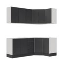 Ver imagem 5 de Cozinha Modulada 6 Peças sem Tampo com Rodapé 3 Aéreos e 3 Balcões Ipanema CabeCasa MadeiraOriginals