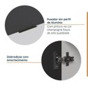 Ver mais imagens de Cozinha Modulada 6 Peças sem Tampo com Rodapé 3 Aéreos e 3 Balcões Ipanema CabeCasa MadeiraOriginals Cinza/Grafite Trama