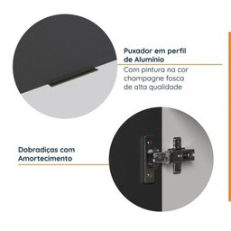Cozinha Modulada 6 Peças sem Tampo com Rodapé 3 Aéreos e 3 Balcões Ipanema CabeCasa MadeiraMadeira - 8