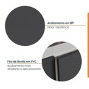 Ver imagem 7 de Cozinha Modulada 6 Peças sem Tampo com Rodapé 3 Aéreos e 3 Balcões Ipanema CabeCasa MadeiraOriginals Cinza/Grafite Trama