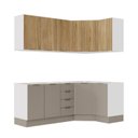 Ver imagem 5 de Cozinha Modulada 6 Peças sem Tampo com Rodapé 3 Aéreos e 3 Balcões Ipanema CabeCasa MadeiraOriginals