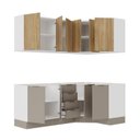 Ver imagem 6 de Cozinha Modulada 6 Peças sem Tampo com Rodapé 3 Aéreos e 3 Balcões Ipanema CabeCasa MadeiraOriginals