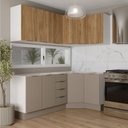 Ver imagem 1 de Cozinha Completa Planejada 6 Peças sem Tampo Ipanema Marrom Fendi Trama/Acácia CabeCasa MadeiraOriginals Madeiraorigi