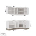 Ver imagem 4 de Cozinha Completa Planejada 6 Peças sem Tampo Ipanema Marrom Fendi Trama/Acácia CabeCasa MadeiraOriginals Madeiraorigi