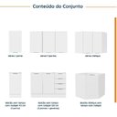 Ver imagem 3 de Cozinha Modulada 6 Peças sem Tampo com Rodapé 3 Aéreos e 3 Balcões Ipanema CabeCasa MadeiraOriginals