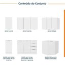 Ver imagem 3 de Cozinha Planejada 6 Peças sem Tampo com Rodapé 3 Aéreos e 3 Balcões Ipanema CabeCasa MadeiraOriginals Branco/Acácia