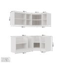 Ver imagem 4 de Cozinha Modulada 6 Peças sem Tampo com Rodapé 3 Aéreos e 3 Balcões Ipanema CabeCasa MadeiraOriginals