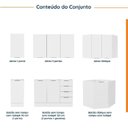 Ver imagem 3 de Cozinha Modulada 6 Peças sem Tampo com Rodapé 3 Aéreos e 3 Balcões Ipanema CabeCasa MadeiraOriginals