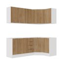 Ver imagem 5 de Cozinha Modulada 6 Peças sem Tampo com Rodapé 3 Aéreos e 3 Balcões Ipanema CabeCasa MadeiraOriginals