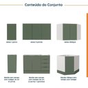 Ver imagem 3 de Cozinha Modulada 6 Peças sem Tampo com Rodapé 3 Aéreos e 3 Balcões Ipanema CabeCasa MadeiraOriginals