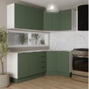 Ver imagem 1 de Cozinha Modulada 6 Peças sem Tampo com Rodapé 3 Aéreos e 3 Balcões Ipanema CabeCasa MadeiraOriginals