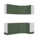 Ver imagem 5 de Cozinha Modulada 6 Peças sem Tampo com Rodapé 3 Aéreos e 3 Balcões Ipanema CabeCasa MadeiraOriginals