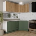 Ver imagem 1 de Cozinha Modulada 6 Peças sem Tampo com Rodapé 3 Aéreos e 3 Balcões Ipanema CabeCasa MadeiraOriginals