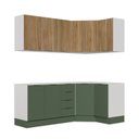 Ver imagem 5 de Cozinha Modulada 6 Peças sem Tampo com Rodapé 3 Aéreos e 3 Balcões Ipanema CabeCasa MadeiraOriginals