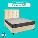 Ver imagem 4 de Kit Cama Box + Cabeceira + Colchão Casal D33 - Orthotech - Inducol