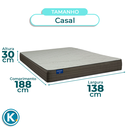 Ver imagem 5 de Kit Cama Box + Cabeceira + Colchão Casal D33 - Orthotech - Inducol
