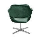 Ver imagem 5 de Poltrona Decorativa Zara Pé Giratório de Metal Sala Recepção Verde