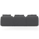 Ver mais imagens de Sofá 3 Lugares com Chaise Direito Sala Living 248cm Arlo F04 Veludo Grafite - Lyam Decor
