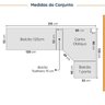 Cozinha Modulada 8 Peças sem Tampo com Rodapé 4 Aéreos e 4 Balcões Ipanema CabeCasa MadeiraOriginals - 2