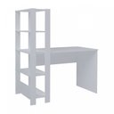 Ver imagem 7 de Conjunto 2 Escrivaninhas com Estante Match 4 Prateleiras 120cm Branco