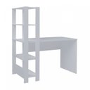 Ver imagem 7 de Conjunto 2 Escrivaninhas com Estante Match 4 Prateleiras 120cm Branco