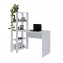 Ver imagem 4 de Conjunto 2 Escrivaninhas com Estante Match 4 Prateleiras 120cm Branco