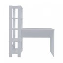 Ver imagem 5 de Conjunto 2 Escrivaninhas com Estante Match 4 Prateleiras 120cm Branco