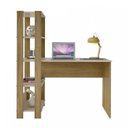 Ver imagem 7 de Kit 2 Escrivaninhas com Estante 4 Prateleiras 120cm Match