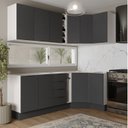 Ver imagem 1 de Cozinha Modulada 8 Peças sem Tampo com Rodapé 4 Aéreos e 4 Balcões Ipanema CabeCasa MadeiraOriginals