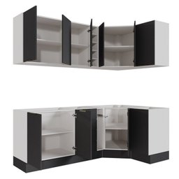 Cozinha Modulada 8 Peças sem Tampo com Rodapé 4 Aéreos e 4 Balcões Ipanema CabeCasa MadeiraMadeira - 6