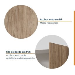 Cozinha Modulada 8 Peças sem Tampo com Rodapé 4 Aéreos e 4 Balcões Ipanema CabeCasa MadeiraMadeira - 7
