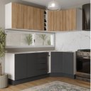 Ver imagem 1 de Cozinha Modulada 8 Peças sem Tampo com Rodapé 4 Aéreos e 4 Balcões Ipanema CabeCasa MadeiraOriginals