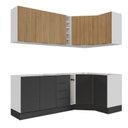 Ver imagem 5 de Cozinha Modulada 8 Peças sem Tampo com Rodapé 4 Aéreos e 4 Balcões Ipanema CabeCasa MadeiraOriginals