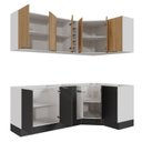 Ver imagem 6 de Cozinha Modulada 8 Peças sem Tampo com Rodapé 4 Aéreos e 4 Balcões Ipanema CabeCasa MadeiraOriginals