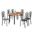 Ver imagem 2 de Conjunto para Sala de Jantar com 6 Cadeiras Lívia Preto