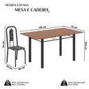 Ver imagem 3 de Conjunto para Sala de Jantar com 6 Cadeiras Lívia Preto