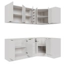 Ver imagem 6 de Cozinha Modulada 8 Peças sem Tampo com Rodapé 4 Aéreos e 4 Balcões Ipanema CabeCasa MadeiraOriginals