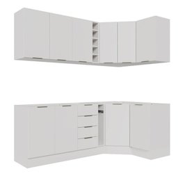 Cozinha Modulada 8 Peças sem Tampo com Rodapé 4 Aéreos e 4 Balcões Ipanema CabeCasa MadeiraMadeira - 5