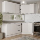 Ver imagem 1 de Cozinha Modulada 8 Peças sem Tampo com Rodapé 4 Aéreos e 4 Balcões Ipanema CabeCasa MadeiraOriginals