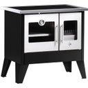 Ver imagem 1 de Fogão a Lenha Trentino Esquerdo Chapa Vitro Preto HMD