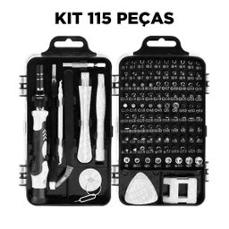 Kit Profissional Ferramentas Reparo Conjunto Chaves 115 em 1 - 8
