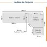 Cozinha Modulada 8 Peças sem Tampo com Rodapé 4 Aéreos e 4 Balcões Ipanema CabeCasa MadeiraOriginals - 2