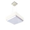 Lustre para Sala de Jantar Vivare Md-4402 Cúpula em Tecido 40x40cm Cor Branco Bivolt - 1