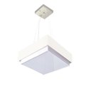 Ver imagem 1 de Lustre para Sala de Jantar Vivare Md-4402 Cúpula em Tecido 40x40cm Cor Branco Bivolt