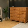 Cômoda Nathalia 8 gavetas - 100% madeira - 2