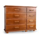 Ver imagem 3 de Cômoda Nathalia 8 gavetas - 100% madeira