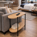 Ver imagem 4 de Mesa Apoio Lateral Sofá Aço Mdf Corazzi/preto