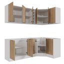 Ver imagem 6 de Cozinha Planejada 8 Peças sem Tampo com Rodapé 4 Aéreos e 4 Balcões Ipanema CabeCasa MadeiraOriginals