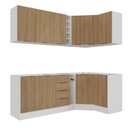 Ver imagem 5 de Cozinha Modulada 8 Peças sem Tampo com Rodapé 4 Aéreos e 4 Balcões Ipanema CabeCasa MadeiraOriginals