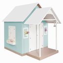 Ver mais imagens de Casinha de Brinquedo com Telhado Branco/verde Água Criança Feliz